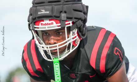 East Kentwood cornerback Kenneth Harris pushes forward despite recent loss of his mother