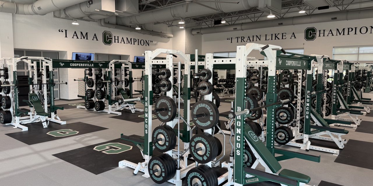 Coopersville football team benefitting from school’s weight room and film room upgrades